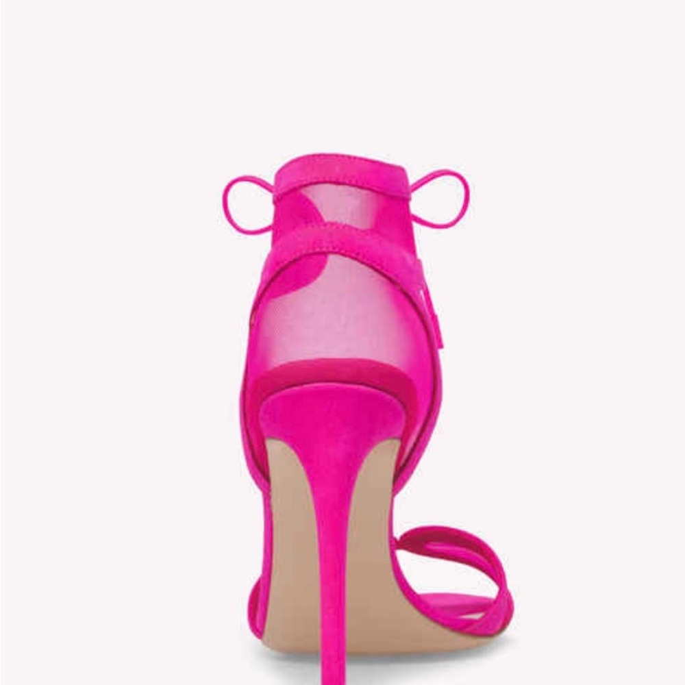 Gianvito Rossi Pink Stiletto Heels with Ankle Tie - Picture 4 of 4